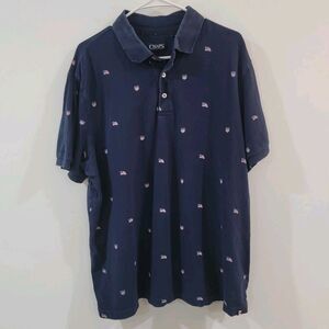 Chaps Mens Polo Shirt Size XL Americana‎ Flag Patriotic